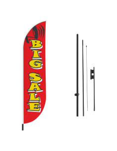 Bandera de Pluma Mavis Print 4.57m con Poste para Exteriores