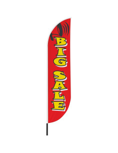 Bandera de Pluma Mavis Print 4.57m con Poste para Exteriores 2