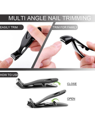 Cortauñas Fotiwesd para Personas Mayores - Mandíbula Ancha