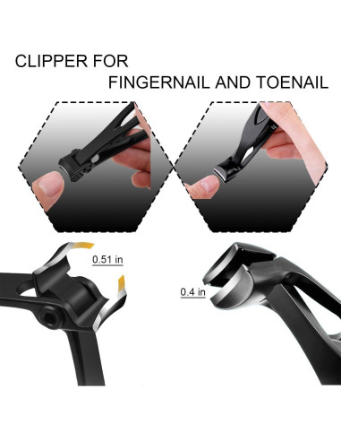 Cortauñas Fotiwesd para Personas Mayores - Mandíbula Ancha