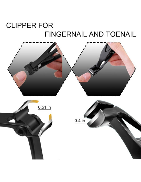 Cortauñas Fotiwesd para Personas Mayores - Mandíbula Ancha