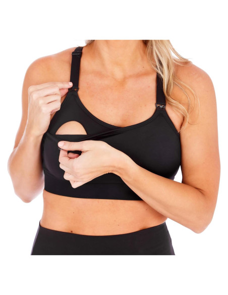 Sostenedor Deportivo de Lactancia Love and Fit Espalda Cruzada - Soporte Bajo-Medio, Banda Gruesa