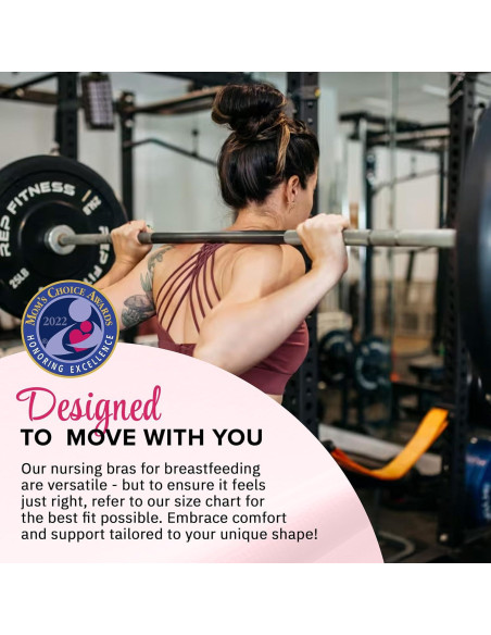 Sostenedor Deportivo de Lactancia Love and Fit Espalda Cruzada - Soporte Bajo-Medio, Banda Gruesa