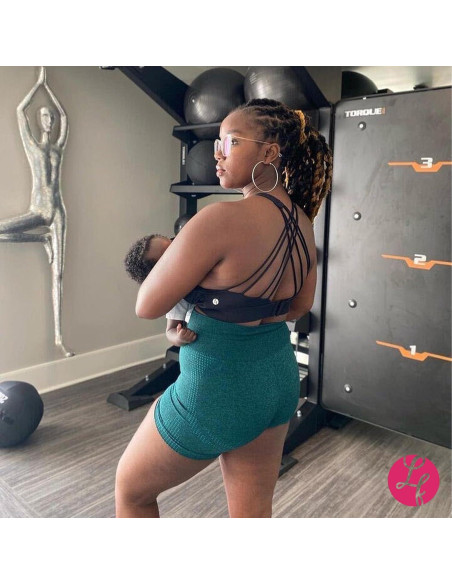 Sostenedor Deportivo de Lactancia Love and Fit Espalda Cruzada - Soporte Bajo-Medio, Banda Gruesa