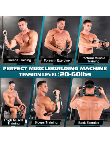 Entrenador de Brazos Twister HUDAEN Ajustable 9-27kg Portátil