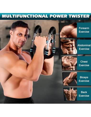 Entrenador de Brazos Twister HUDAEN Ajustable 9-27kg Portátil