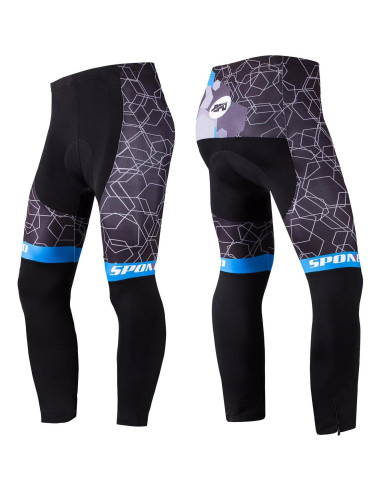 Conjunto de Ciclismo Sponeed Hombre Manga Larga Azul Multi