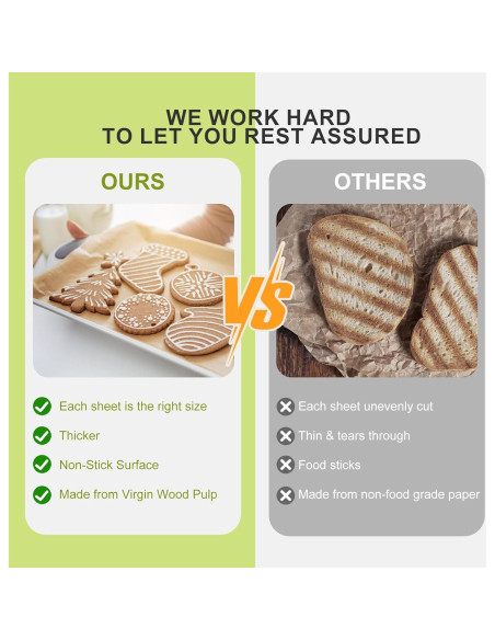 120 Hojas de Papel Pergamino KIEGMIA 22.86 x 33.02 cm Antiadherente