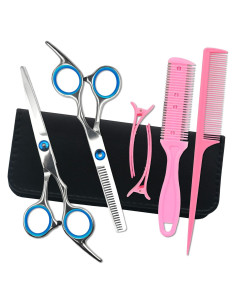 Kit de Tijeras de Corte de Cabello LIGICKY 7 en 1 Acero Inoxidable