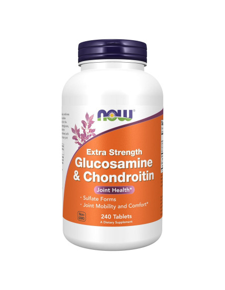 NOW Foods Glucosamina y Condroitina Extra Fuerte 240 Tabletas