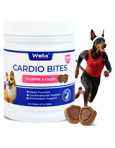 Wellix Cardio Bites 260g - Suplemento para Corazón de Perros
