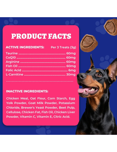 Wellix Cardio Bites 260g - Suplemento para Corazón de Perros