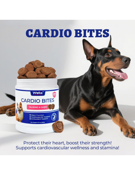 Wellix Cardio Bites 260g - Suplemento para Corazón de Perros