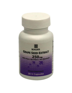 Extracto de Semilla de Uva Seagate 250 mg 30 Cápsulas Vegetales