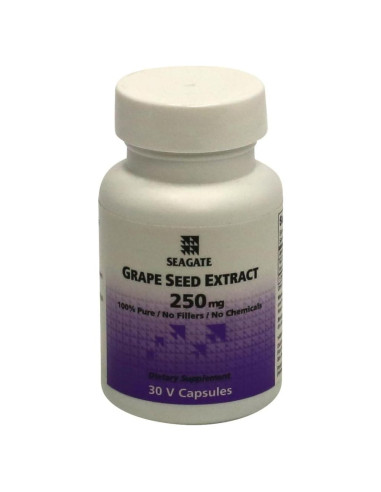 Extracto de Semilla de Uva Seagate 250 mg 30 Cápsulas Vegetales