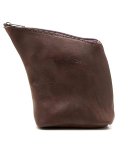 Contenedor de Yerba Mate BALIBETOV de Cuero Marrón Hecho a Mano