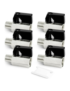 Válvula de Bola Mini de Bronce Gasher 1/4" NPT 3 Piezas