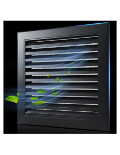 Ventilación de Tejado ZUMULM 10x10 cm Aluminio Negro