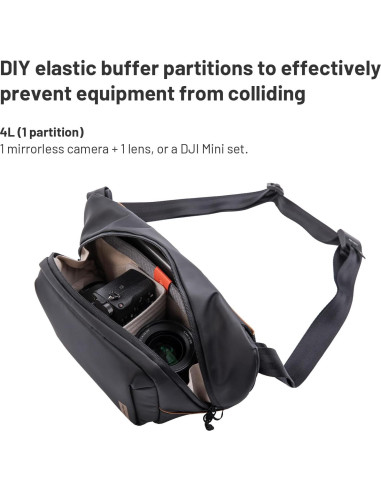 Bolsa de Mensajero PGYTECH OneGo Solo V2 para Cámara 4L