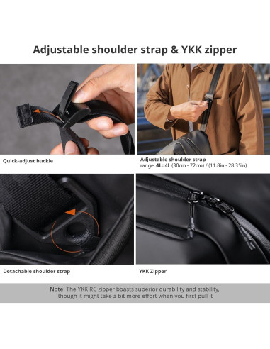 Bolsa de Mensajero PGYTECH OneGo Solo V2 para Cámara 4L