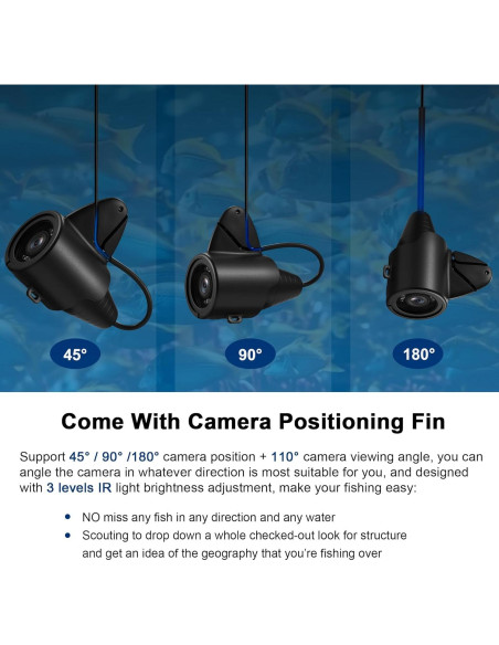 Cámara de Pesca Submarina FishPRO 4.3" HD 1000 TVL Portátil