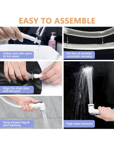 Bolsa de Agua para Ducha LOKFEHRE 9.46L para Cama