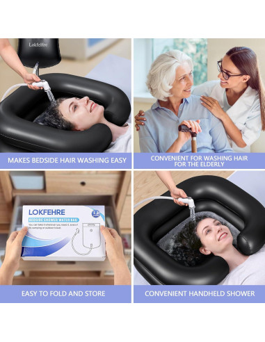 Bolsa de Agua para Ducha LOKFEHRE 9.46L para Cama