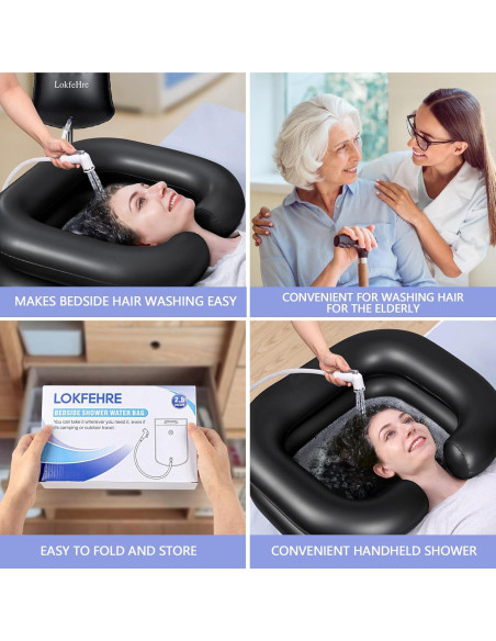 Bolsa de Agua para Ducha LOKFEHRE 9.46L para Cama