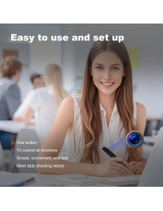 Mini Cámara Bolígrafo JNWMYQFC 1080P HD 64GB 150 Min 2