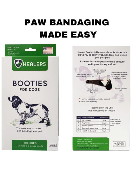 Botas Médicas Antideslizantes Healers para Perros Medianos