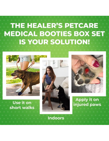 Botas Médicas Antideslizantes Healers para Perros Medianos