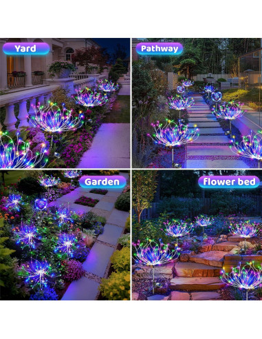 Luces de Jardín Solares Anordsem 120 LED Impermeables