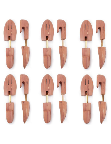 Árboles para Zapatos de Cedro Rojo para Hombre - 6 Paquetes