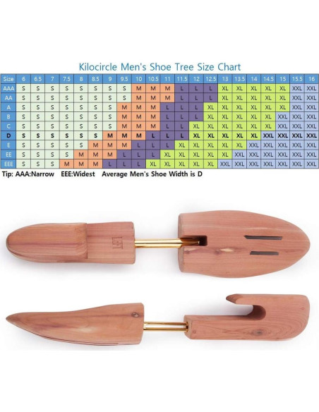 Árboles para Zapatos de Cedro Rojo para Hombre - 6 Paquetes