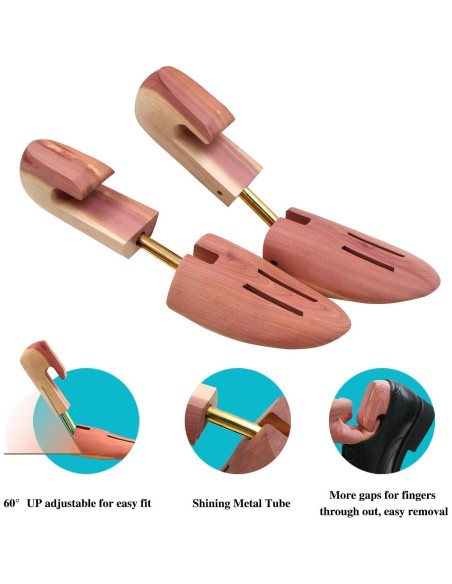 Árboles para Zapatos de Cedro Rojo para Hombre - 6 Paquetes