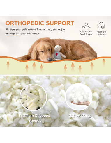 Cama para Perros Grandes MUYUHOME 88.9x55.88 cm Antideslizante