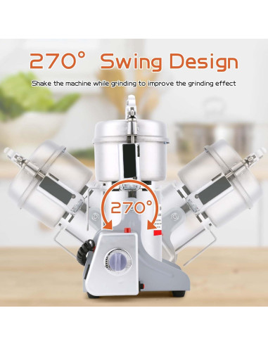 Molino de Grano Eléctrico BI-DTOOL 800g Acero Inoxidable 1800W