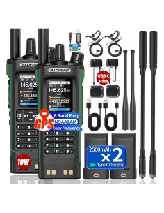 Walkie Talkies BAOFENG UV-32 10W Portátiles con GPS y Carga USB-C