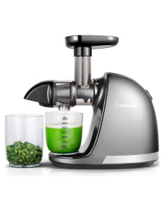 Exprimidor Masticador AMZCHEF ZM1501 Gris 150W Fácil Limpieza