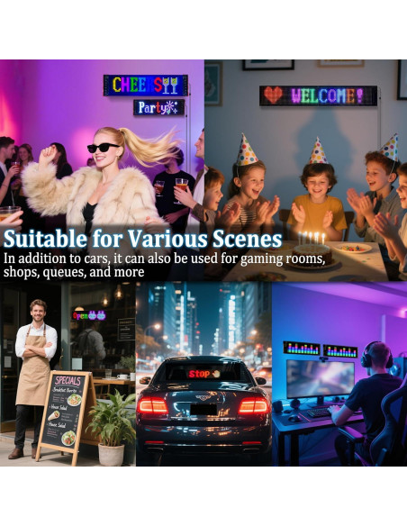 Luces LED Diabólicas DIBMS para Auto, Paquete de 2, RGB