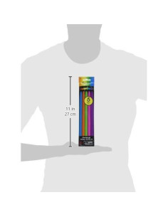 Bastones de luz multicolor Amscan 20 cm - Paquete de 5 2