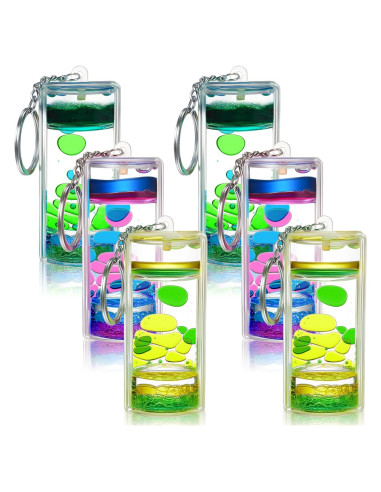 6 Llaveros Sensoriales Burbujas de Movimiento Equsion