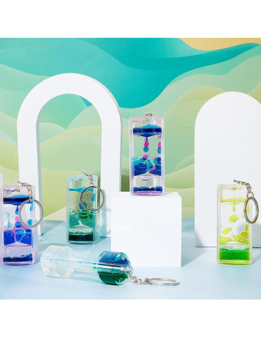 6 Llaveros Sensoriales Burbujas de Movimiento Equsion