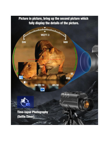 Monóculo de Visión Nocturna Nightiger NVG07S con Cámara 4K