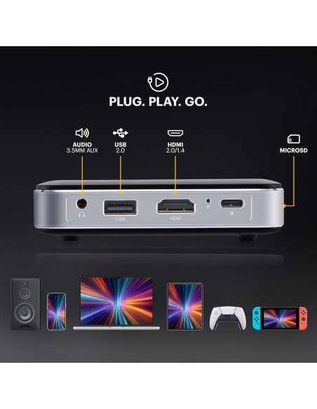 Proyector Mini Inalámbrico Kodak Luma 150 - DLP, 1080p, 221g