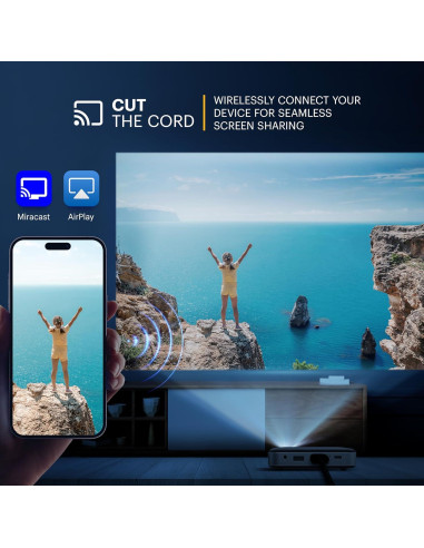 Proyector Mini Inalámbrico Kodak Luma 150 - DLP, 1080p, 221g