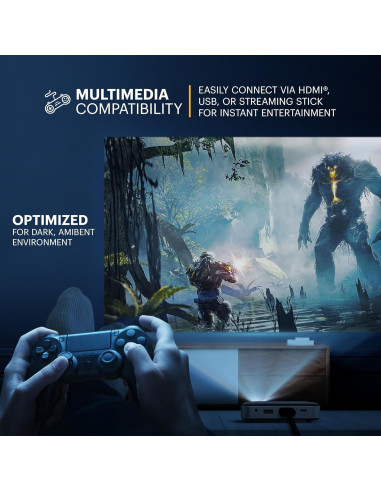 Proyector Mini Inalámbrico Kodak Luma 150 - DLP, 1080p, 221g