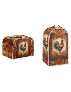 Juego de Fundas para Electrodomésticos Poliester Vintage Rojo