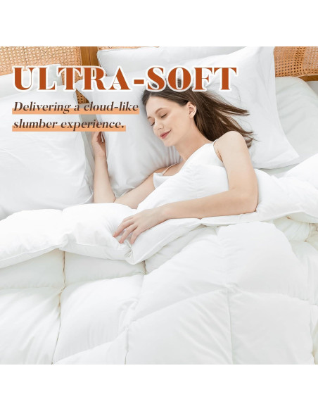 Edredón King Cosybay de Plumas y Fibra de Pato 269x229 cm