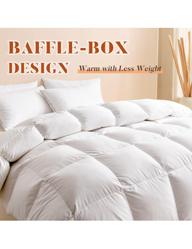 Edredón King Cosybay de Plumas y Fibra de Pato 269x229 cm